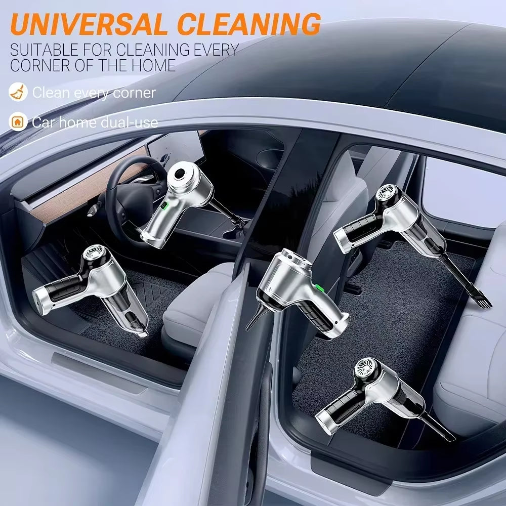 638000Pa Mini Vacuum Cleaner New Portable Car Vacuum Cleaner Powerful Handheld Wireless Cleaner with One Click Dust Removal