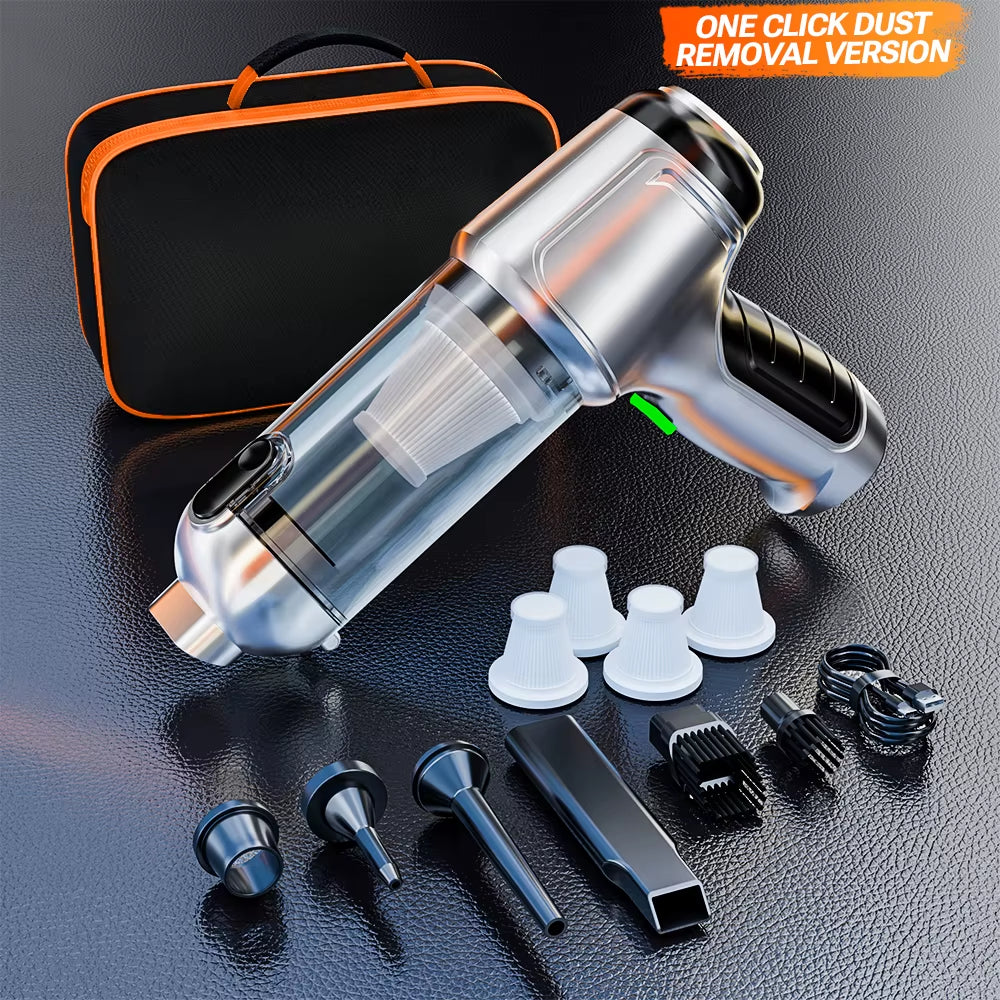 638000Pa Mini Vacuum Cleaner New Portable Car Vacuum Cleaner Powerful Handheld Wireless Cleaner with One Click Dust Removal