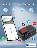 4K UHD Dash Cam Wifi Car DVR Front and Rear Dual Lens Auto Car Camera with Night Vision 24H Parking Monitor Black Box