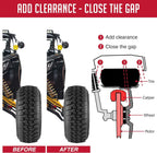 2 Pcs ATV UTV Wheel Spacers 4 on 156Mm 4X156Mm 1.00 Inch Thick 130Mm Hub 3/8" Thread Stud Fits Polaris