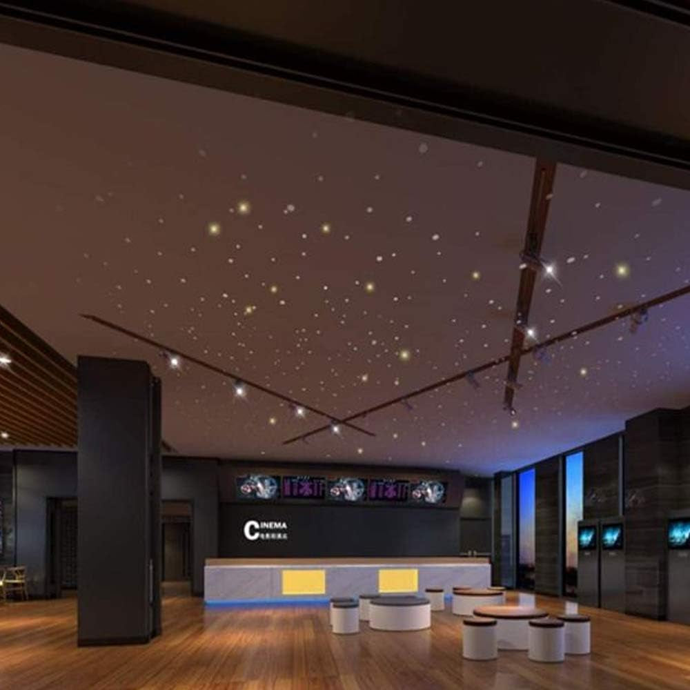 16W Car Home Use Fiber Optic Lights Star Ceiling Light Kit APP + Music Control, RGBW Sound Sensor Light Source with 28Key RF Musical Remote with Mixed Fiber Cable 295Pcs（0.75+1+1.5Mm）9.8Ft/3M