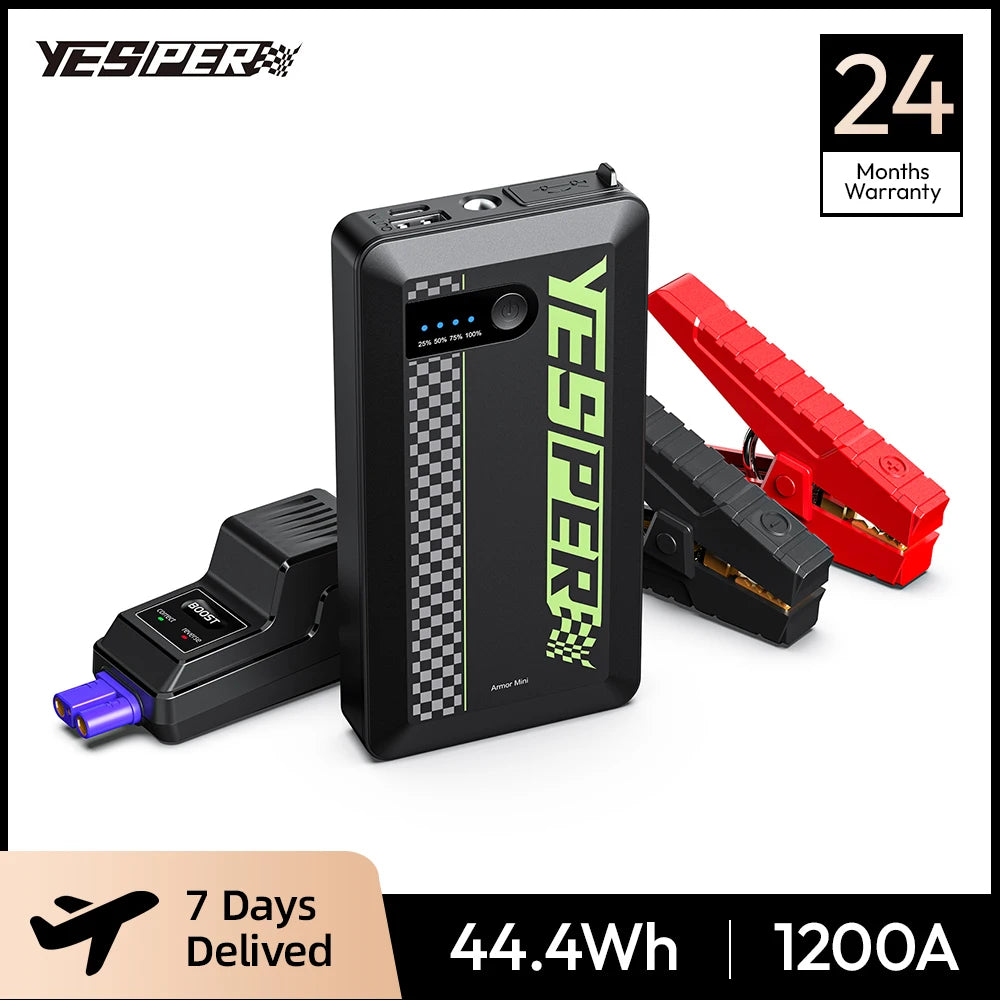 Car Battery Jump Box ,1500A Portable Car Charger Battery Jump Start All Weight 0.70Lbs Jump Pack for Automotive Batteries
