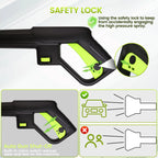 Electric Pressure Washer with 32 Ft Hose, 2030 PSI Max 2.4 GPM 220V with Foam Cannon 4 Nozzles for Cleaning Cars Patios Driveways Fences Pools