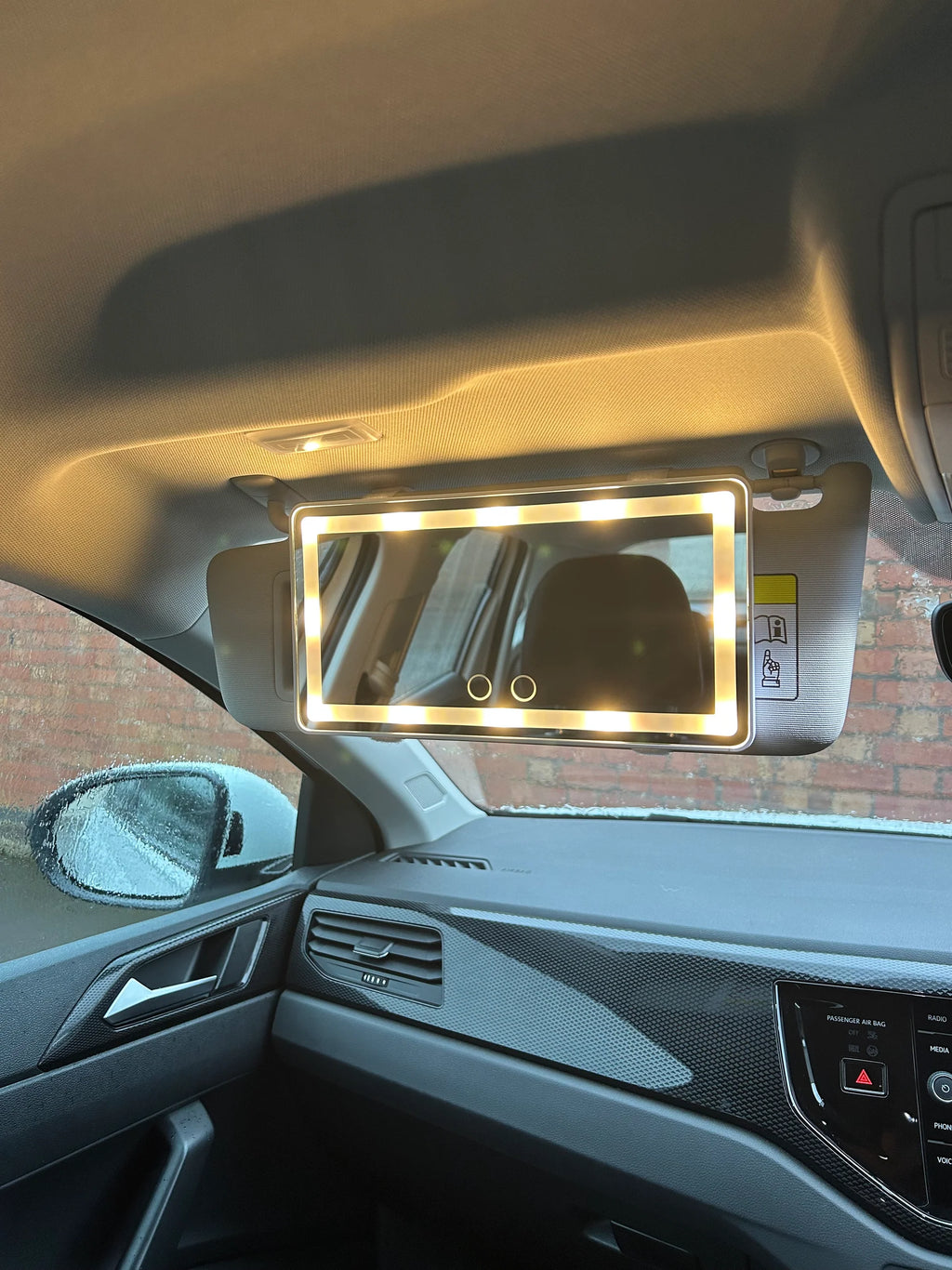 Car Sun Visor Vanity Mirror with Lights.