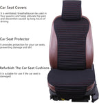 Car Seat Covers,Cloth Cars Seat Covers,Universal Fabric Car Seat Covers,Front Seats Only Air Bag Compatible,Cooling Car Seat Protector,Buckwheat Hull Breathable Comfortable Ventilated,Black