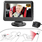 Baby Car Back Seat Camera, 4.3" HD Monitor Screen, Night Vision Baby Car Mirror