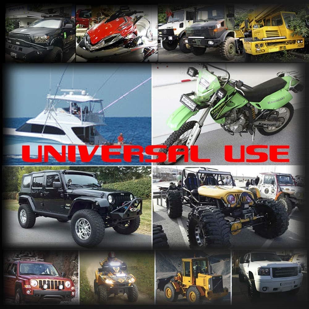 6 Pods LED Rock Lights,  Waterproof LED Neon Underglow Light for Car Truck ATV UTV SUV Offroad Boat Underbody Glow Trail Rig Lamp (White)