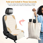 Sinvitron Car Seat Protector for Car Seat, Car Seat Cushion for Leather and Fabric Seats, 2 Mesh Pockets, Non-Slip Bottom, Waterproof Protectors for Vehicles(2 Pack)