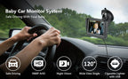 Baby Car Back Seat Camera, 4.3" HD Monitor Screen, Night Vision Baby Car Mirror