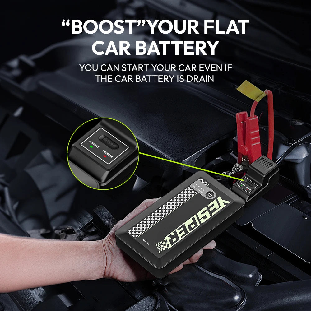 Car Battery Jump Box ,1500A Portable Car Charger Battery Jump Start All Weight 0.70Lbs Jump Pack for Automotive Batteries