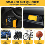 12V DC Tier Inflator, Auto Shut-Off 150PSI Air Pump for Car, Portable Tires Air Compressor
