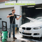 Electric Pressure Washer with 32 Ft Hose, 2030 PSI Max 2.4 GPM 220V with Foam Cannon 4 Nozzles for Cleaning Cars Patios Driveways Fences Pools