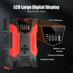 Car Jump Starter, 4000A Peak 30000Mah 150PSI Tire Inflator Digital Display LED Light