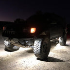 6 Pods LED Rock Lights,  Waterproof LED Neon Underglow Light for Car Truck ATV UTV SUV Offroad Boat Underbody Glow Trail Rig Lamp (White)