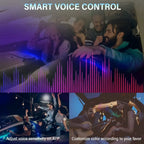 Neon Car LED Interior Lights RGB Ambient Light Fiber Optic Kit with APP Wireless Control LED Auto Atmosphere Decorative Lamp