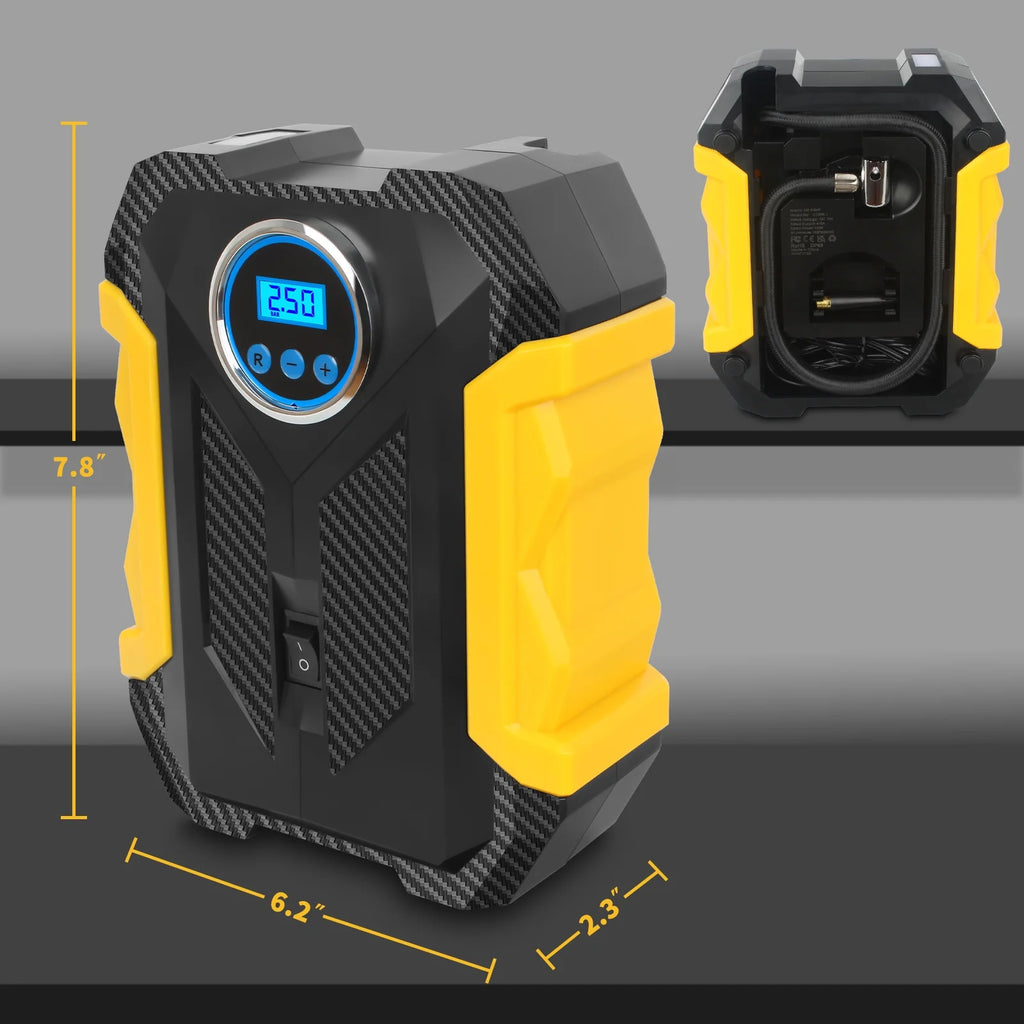 12V DC Tier Inflator, Auto Shut-Off 150PSI Air Pump for Car, Portable Tires Air Compressor