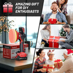 Cordless Car Buffer Polisher Kit W/ 2X2000Mah 21V Batteries, 6 Inch Car Buffer Waxer Kit W/ 6 Variable Speed & Extra 10 PCS Attachments, Polisher for Car Detailing,Boat Sanding,Scratch Removing