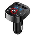 Car Fm Transmitter Bluetooth 5.0 Aux Handsfree Wireless Car Kit Dual Usb Car Charger Auto Radio Fm Modulator Mp3 Player Adapter