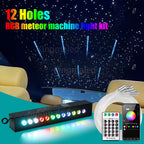 9W 12 Leds Shooting Stars Sky APP RGBW Fiber Optic Lights with Fiber Optic Star Ceiling Car Roof Meteor Effect Light Engine Kit