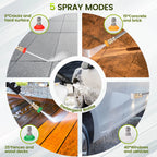 Electric Pressure Washer with 32 Ft Hose, 2030 PSI Max 2.4 GPM 220V with Foam Cannon 4 Nozzles for Cleaning Cars Patios Driveways Fences Pools