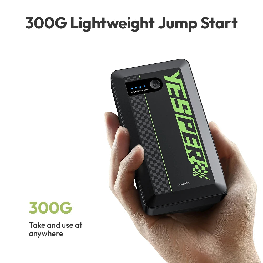Car Battery Jump Box ,1500A Portable Car Charger Battery Jump Start All Weight 0.70Lbs Jump Pack for Automotive Batteries
