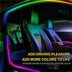 5In1 LED Interior Car Door Light Ambient Strips Light Car Decoration with Remote Control 8 Modes USB App Control Car Accessories