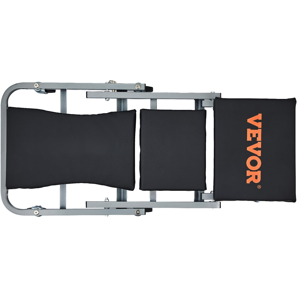 Mechanic Creeper 36''300Lbs 2 in 1 Folding Rolling Garage Stool Shop Chair