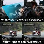 Baby Car Back Seat Camera, 4.3" HD Monitor Screen, Night Vision Baby Car Mirror