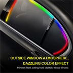 5In1 LED Interior Car Door Light Ambient Strips Light Car Decoration with Remote Control 8 Modes USB App Control Car Accessories