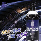 Graphene Tire Shine Spray Coating, Oil-Based Tire Dressing, Long Lasting Deep Black Shine, UV Protection & Dirt Repellent, 473Ml